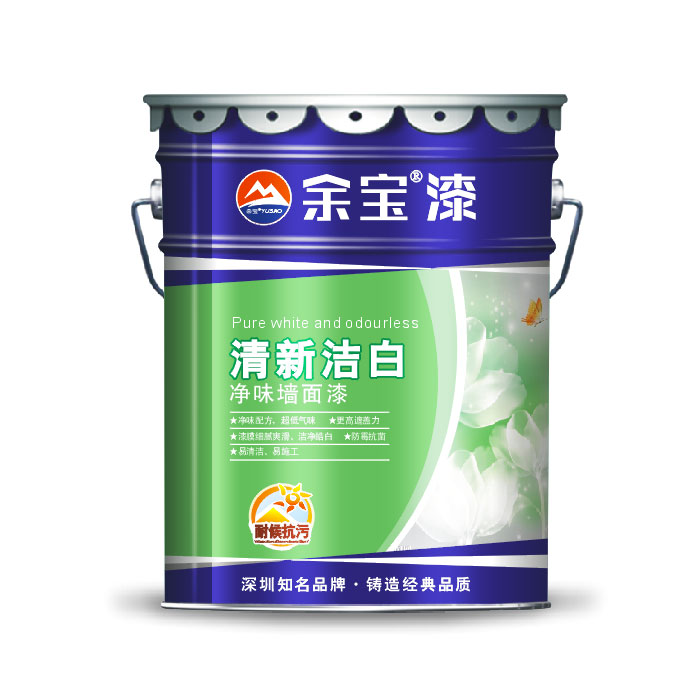 清新洁白净味墙面漆